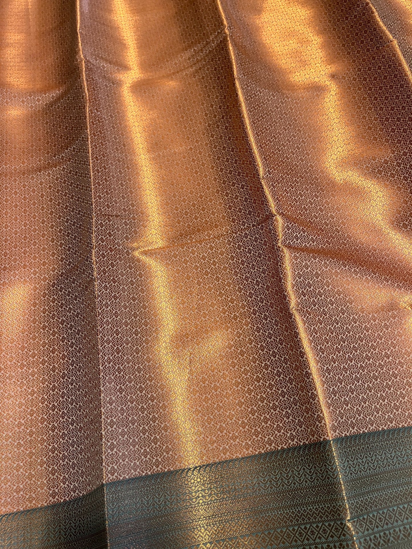 Southloom Premium Semi Silk Zari Work Brocade Saree in Bridal Peach with Matching Pallu