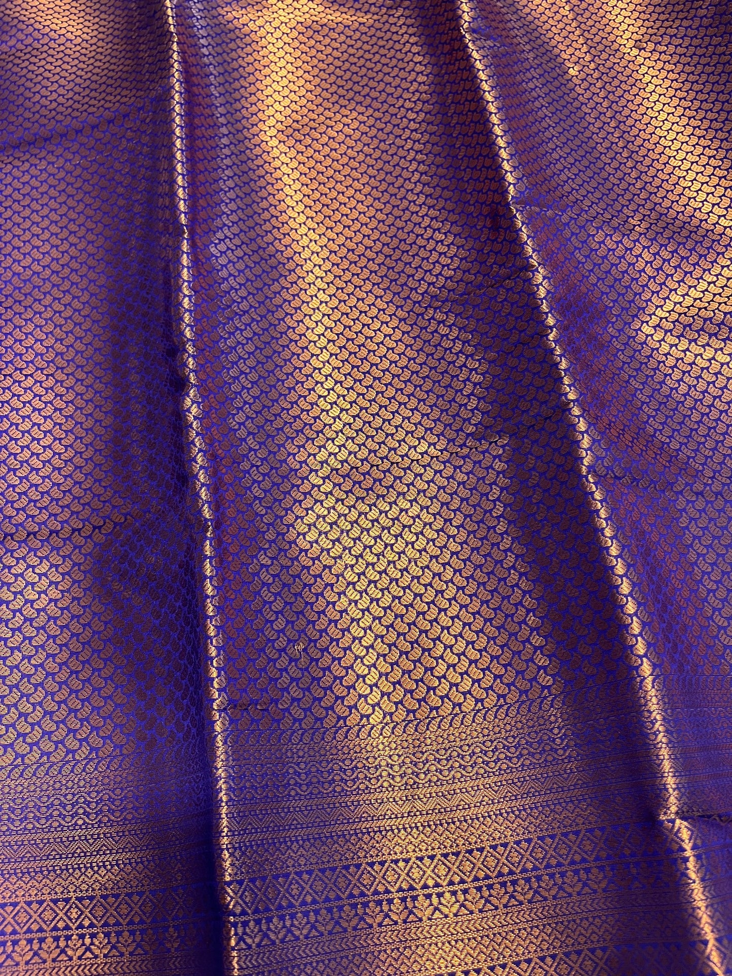 Southloom Premium Semi Silk Zari Work Brocade Saree in Bridal Blue with Matching Pallu