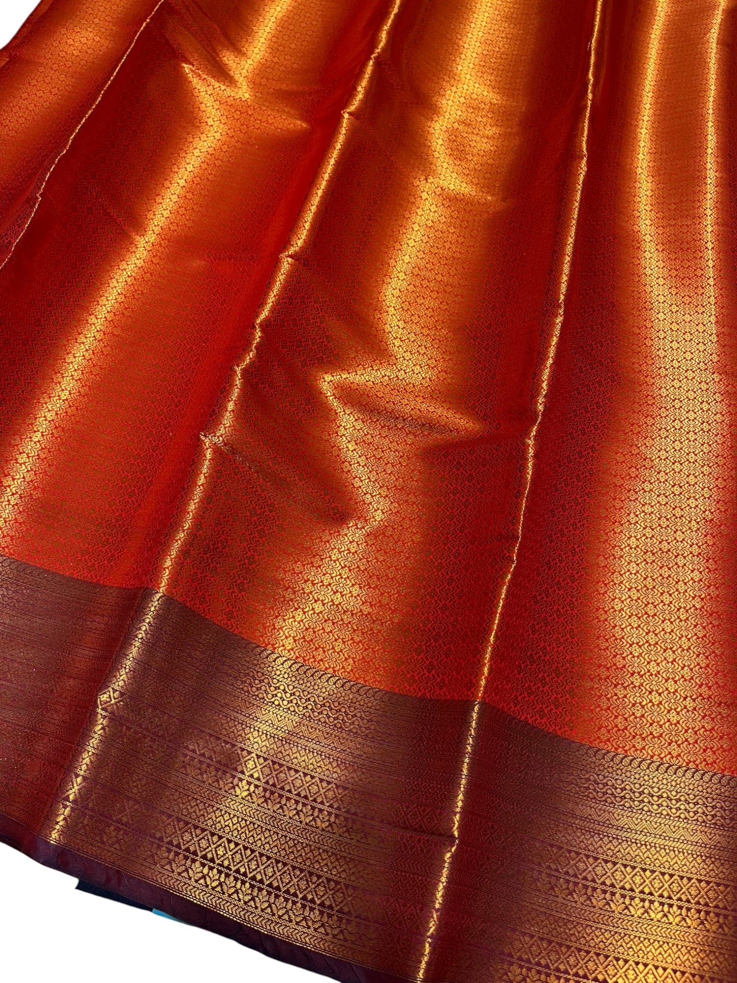 Southloom Premium Semi Silk Zari Work Brocade Saree in Bridal Red with Matching Pallu