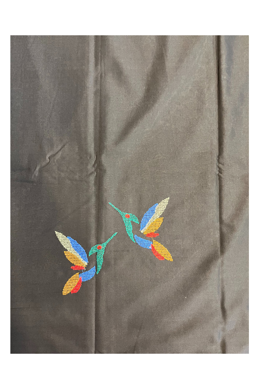 Southloom Kerala Cotton Saree with Lines on Body in Green