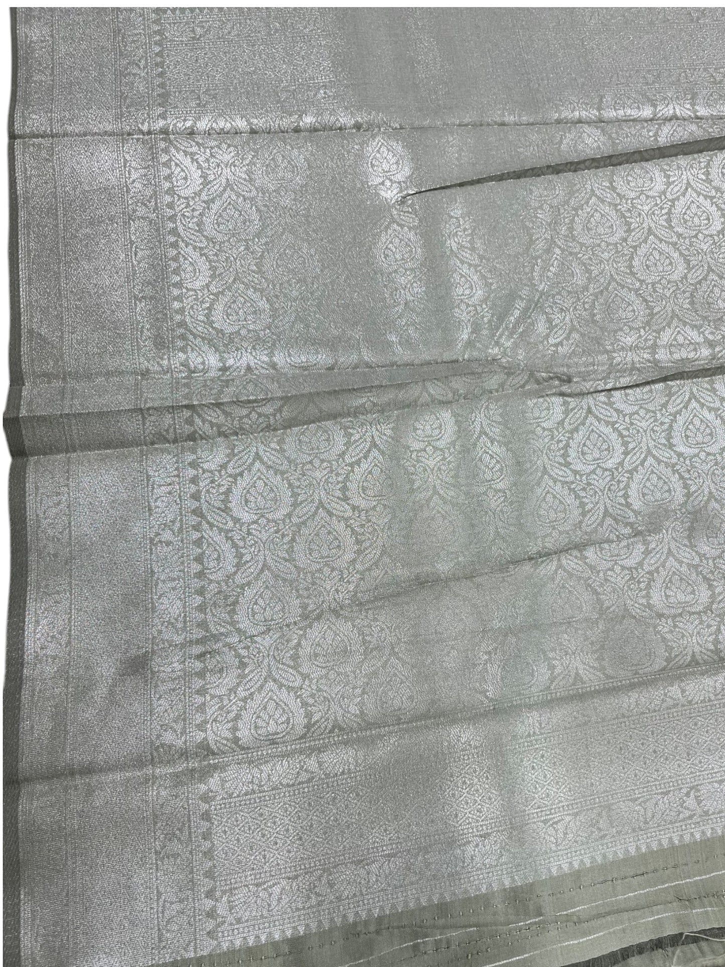 Southloom Tissue Silk Saree with Woven Work on Body and Borders
