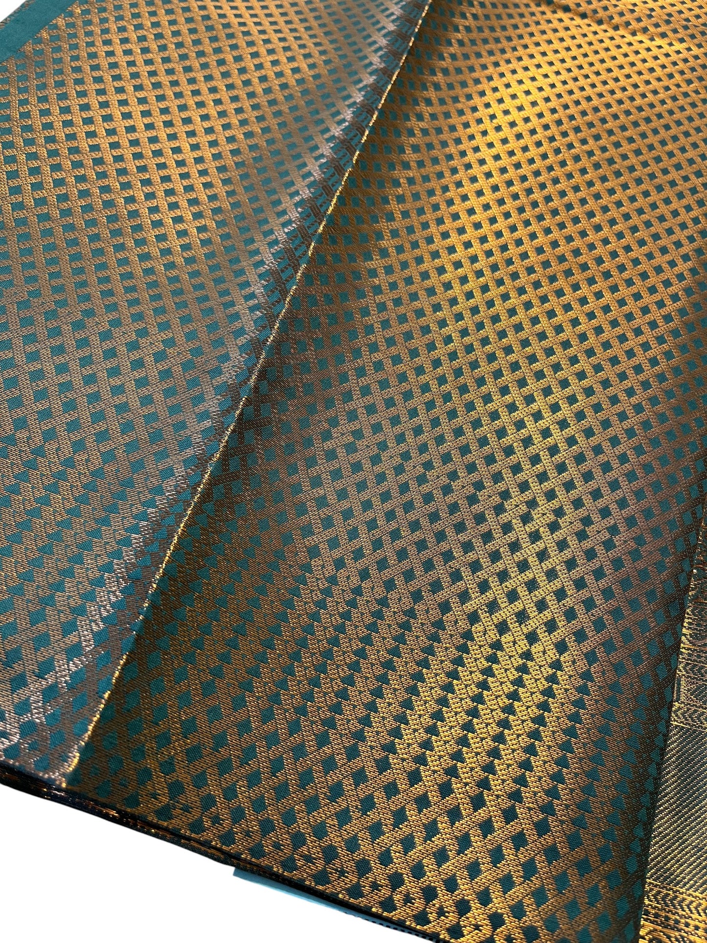 Southloom Premium Semi Silk Zari Work Brocade Saree in Bridal Green with Matching Pallu