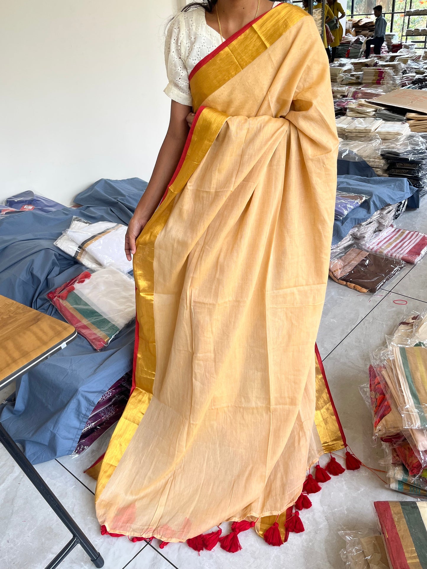 Kerala Mul Cotton Soft Fabric Saree SL215