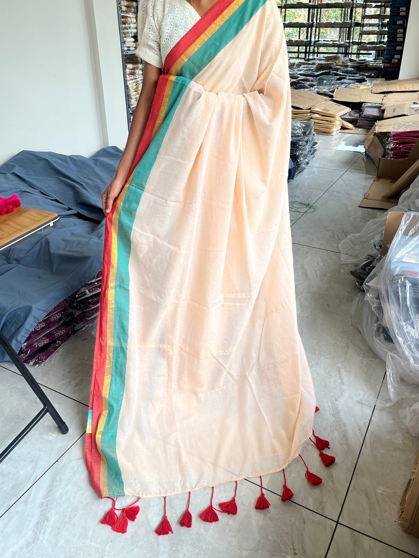 Kerala Mul Cotton Soft Fabric Saree SL215