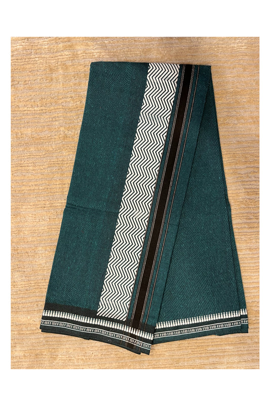Southloom Green Printed Single Mundu / Otta Mundu / Lungi (South Indian Kerala Dhoti)