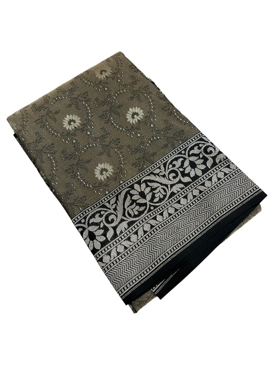 Southloom Banarasi Silk Saree with Woven Work on Body and Borders