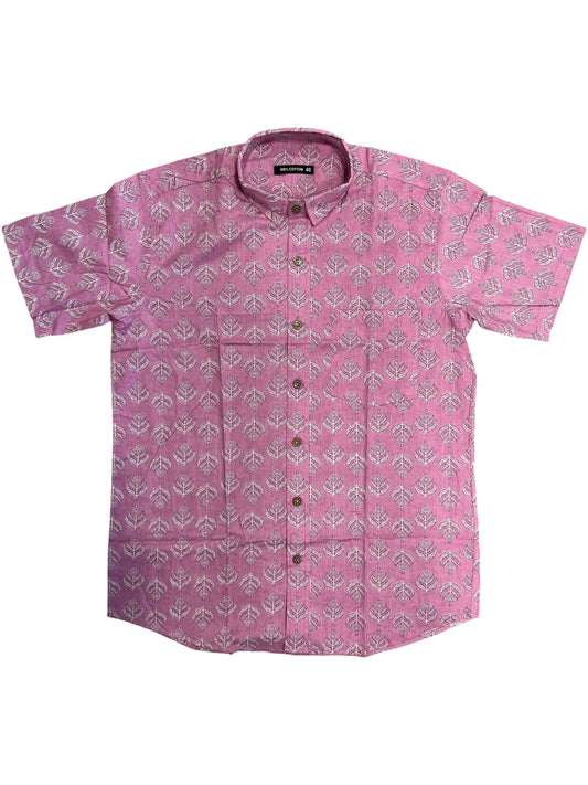 Southloom Jaipur Pure Cotton Printed Shirt For Men (Large)