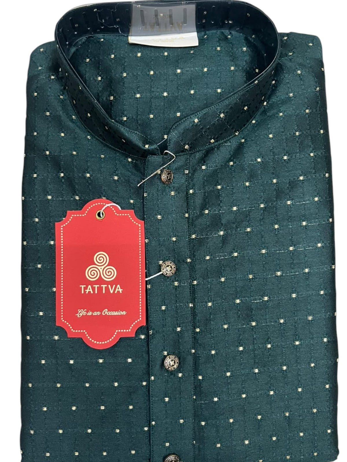 Southloom Woven Patterns Semi Silk Long Kurta for Men SL591