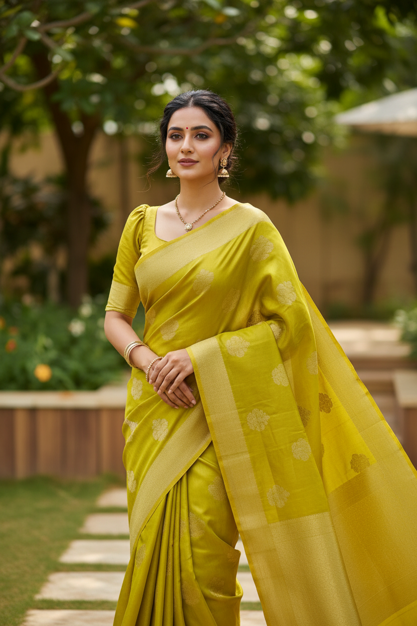 Southloom Georgete Banarasi Silk Saree