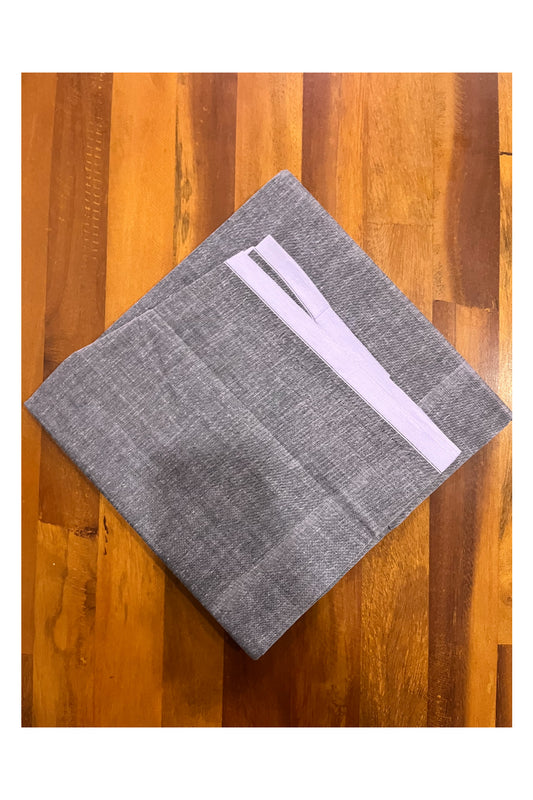 Southloom Grey Single Mundu / Otta Mundu / Lungi (South Indian Kerala Dhoti)