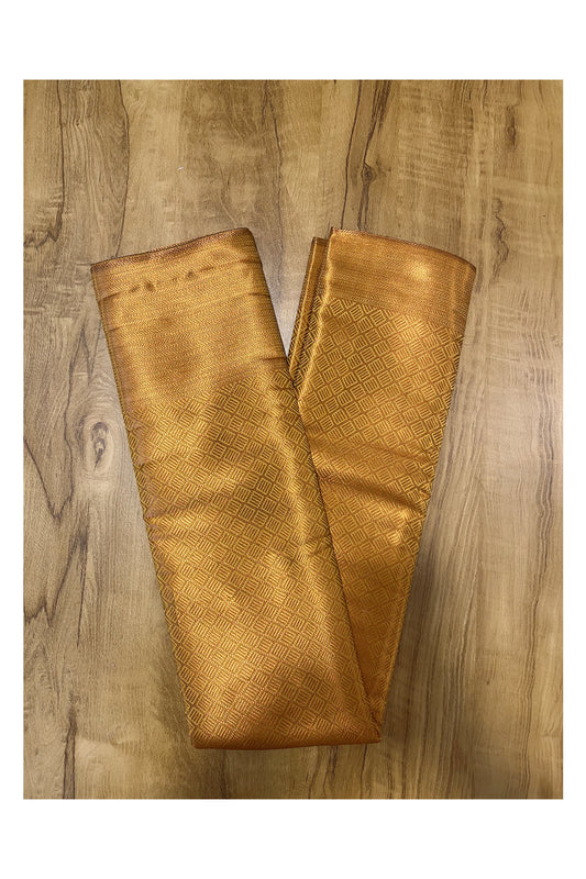 Southloom Premium Semi Silk Zari Work Brocade Saree in Bridal Gold with Matching Pallu