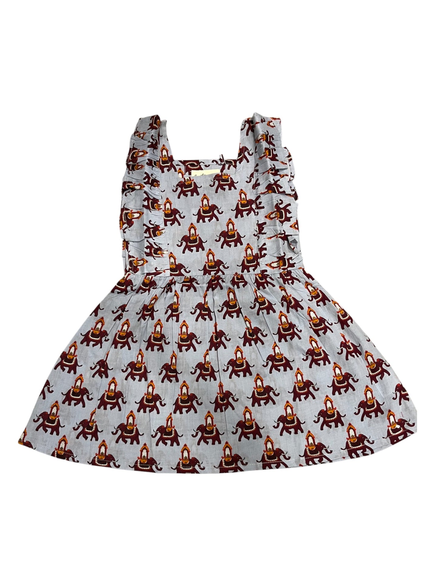 Southloom Pure Cotton Jaipur Printed Frocks for Girls (Age 1-2)