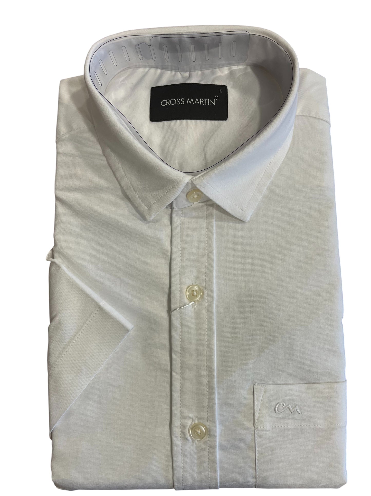 Pure Cotton Pure White Shirt (L)