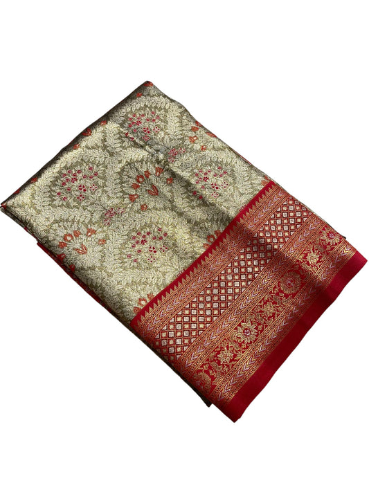 Southloom Semi Silk Saree with Woven Work on Body and Borders