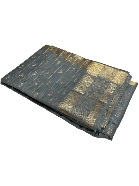 Southloom Georgete Banarasi Silk Saree with Woven Work on Body and Borders