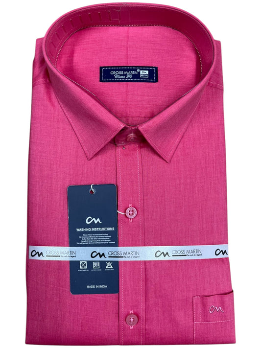 Southloom Pure Cotton Magenta Plain Shirt SLSHIRT 46 FS