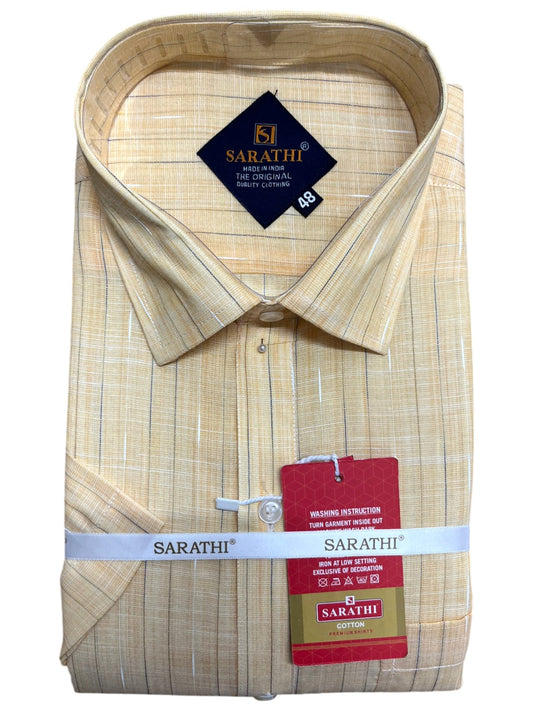 Southloom Pure Cotton Orange Shirt SLSHIRT 48 HS