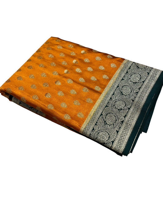 Southloom Satin Banarasi Silk Saree with Woven Work on Body and Borders