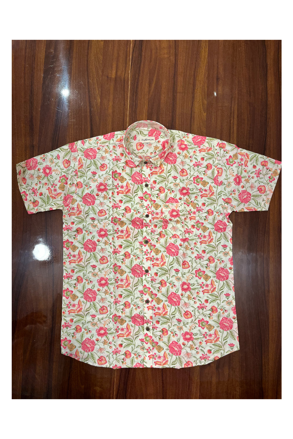 Southloom Jaipur Pure Cotton Printed Shirt For Men (Large)