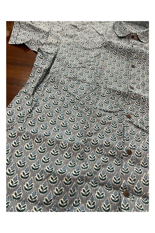 Southloom Jaipur Pure Cotton Printed Shirt For Men (4XL)