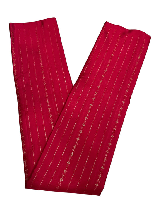 Southloom Premium Handloom Bridal Kanchipuram Silk Saree with Korvai Work (Magenta & Blue)