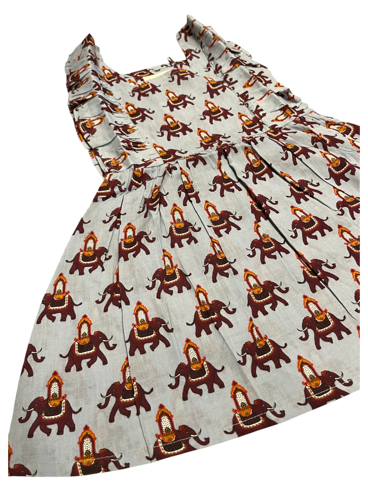 Southloom Pure Cotton Jaipur Printed Frocks for Girls (Age 1-2)
