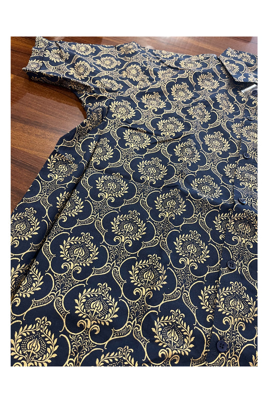 Southloom Jaipur Pure Cotton Printed Shirt For Men (3XL)