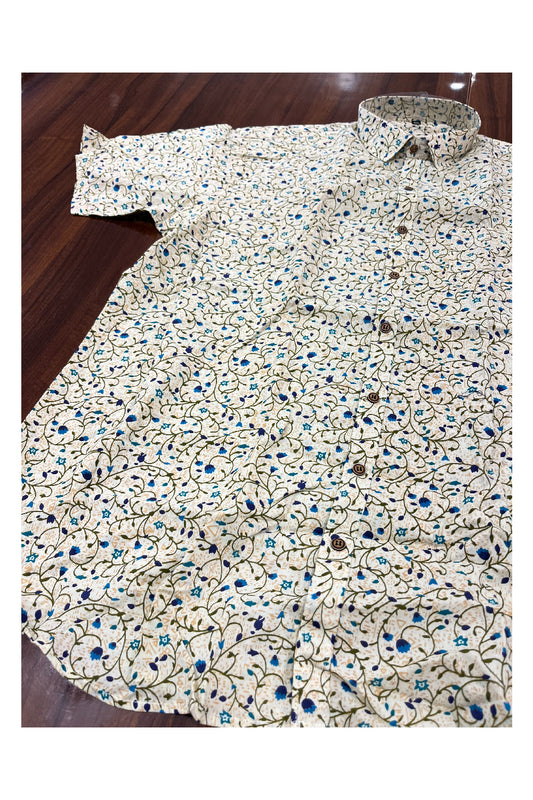 Southloom Jaipur Pure Cotton Printed Shirt For Men (5XL)