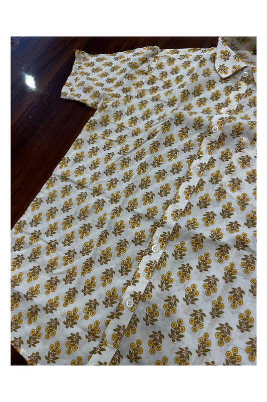 Southloom Jaipur Pure Cotton Printed Shirt For Men (Medium)