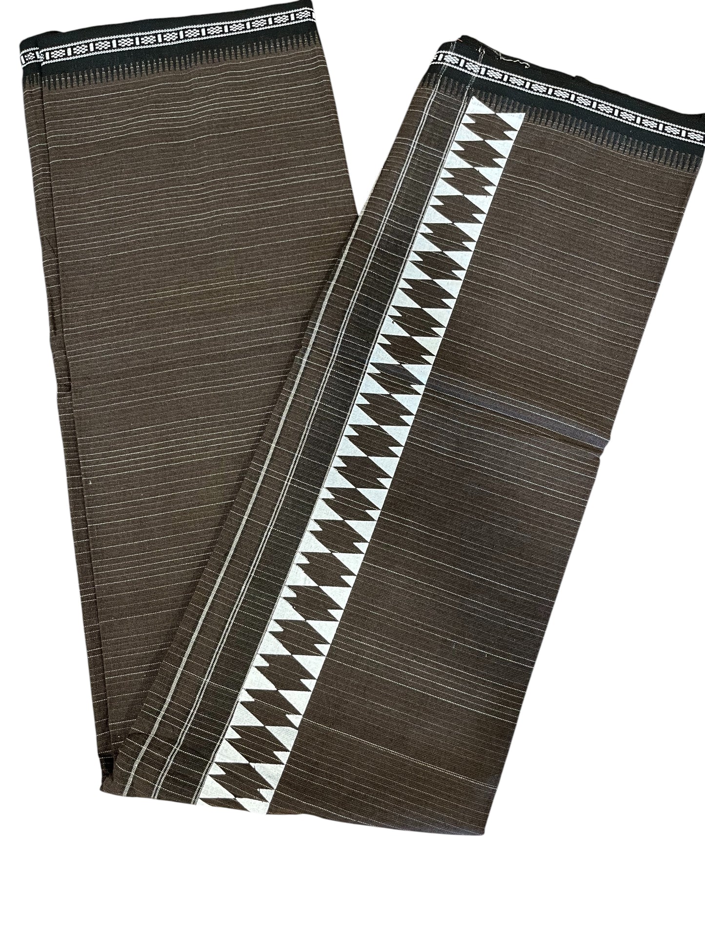 Southloom Brown Printed Single Mundu / Otta Mundu / Lungi (South Indian Kerala Dhoti)