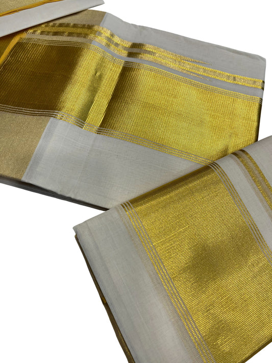 Southloom Super Premium Balaramapuram Handloom Cotton Unakkupaavu Wedding Pudava Set Mundu