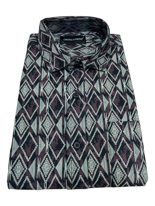 Southloom Pure Cotton  Printed Shirt SLSHIRT 40 FS