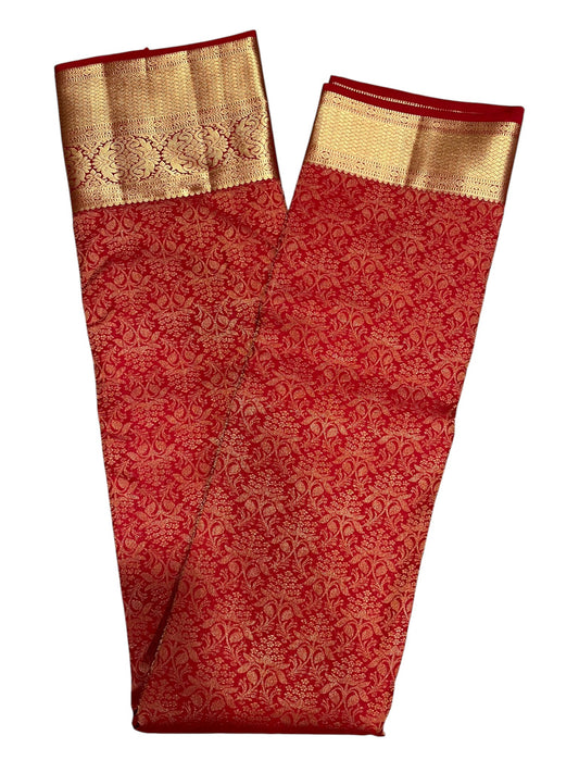 Southloom Pure Handloom Bridal Kanchipuram Silk Saree with Korvai Work
