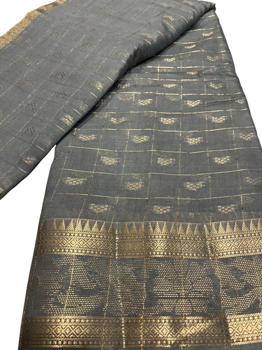 Southloom Georgete Banarasi Silk Saree with Woven Work on Body and Borders