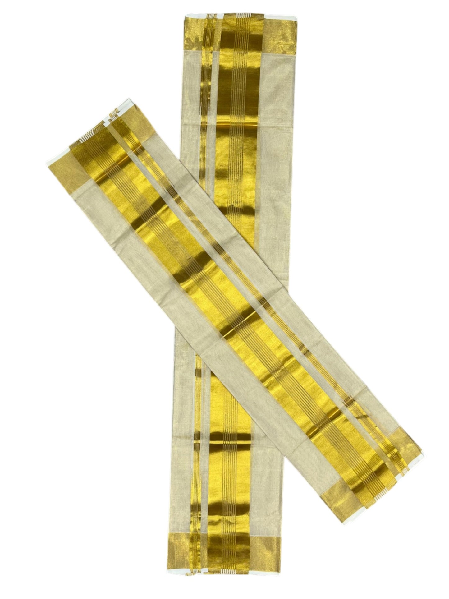 Southloom Super Premium Balaramapuram Handloom Cotton Wedding Pudava Set Mundu