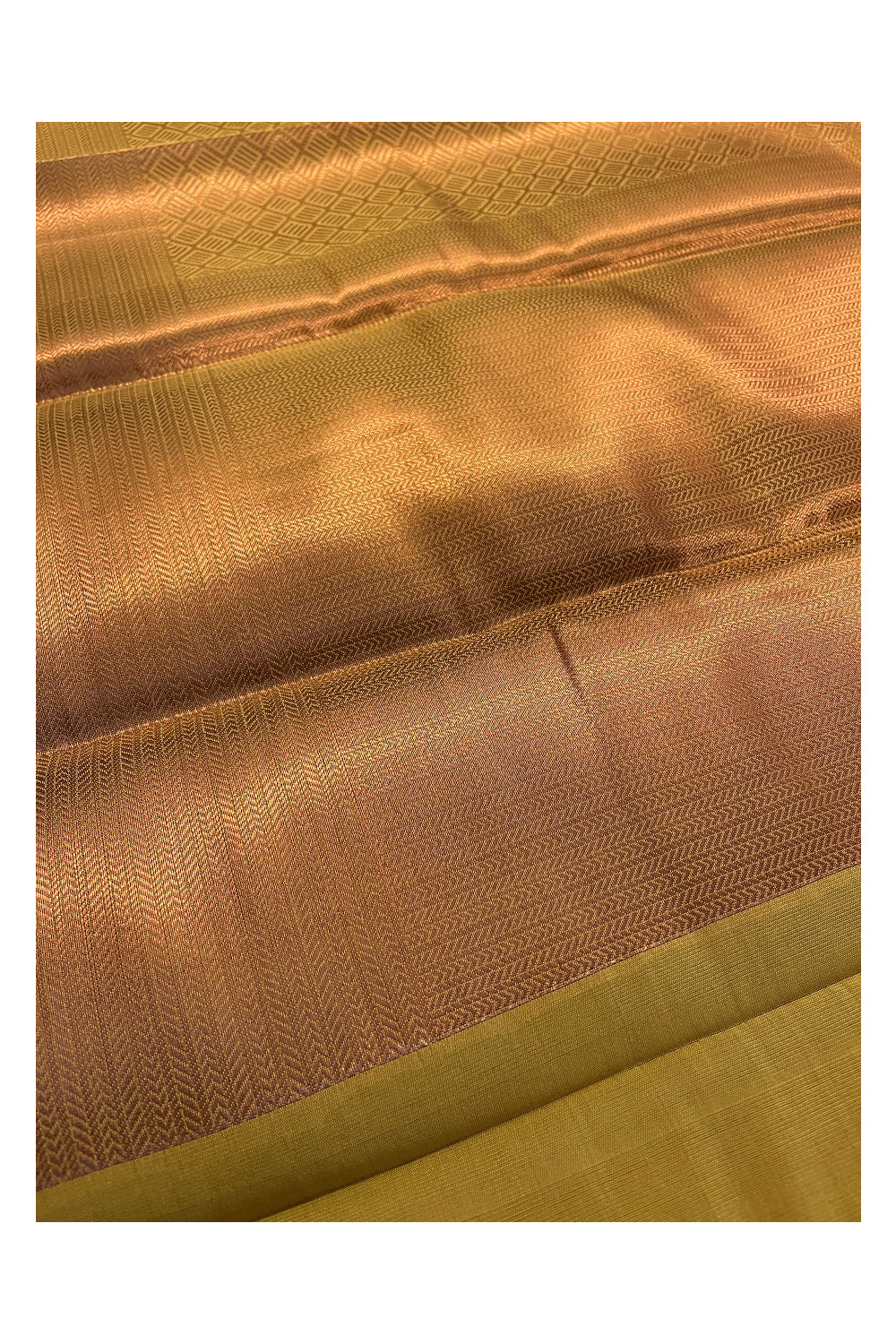 Southloom Premium Semi Silk Zari Work Brocade Saree in Bridal Gold with Matching Pallu (Kanchipuram Pattu Saree)