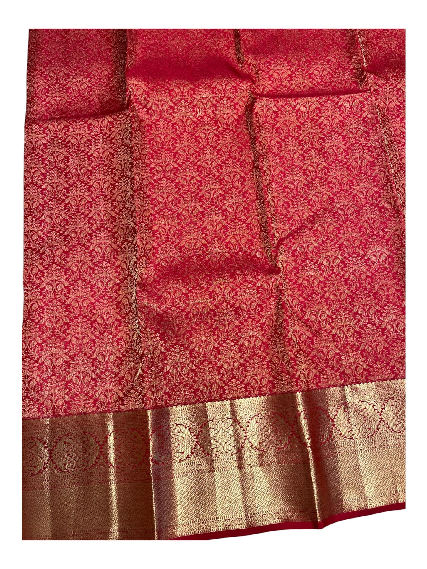Southloom Pure Handloom Bridal Kanchipuram Silk Saree with Korvai Work