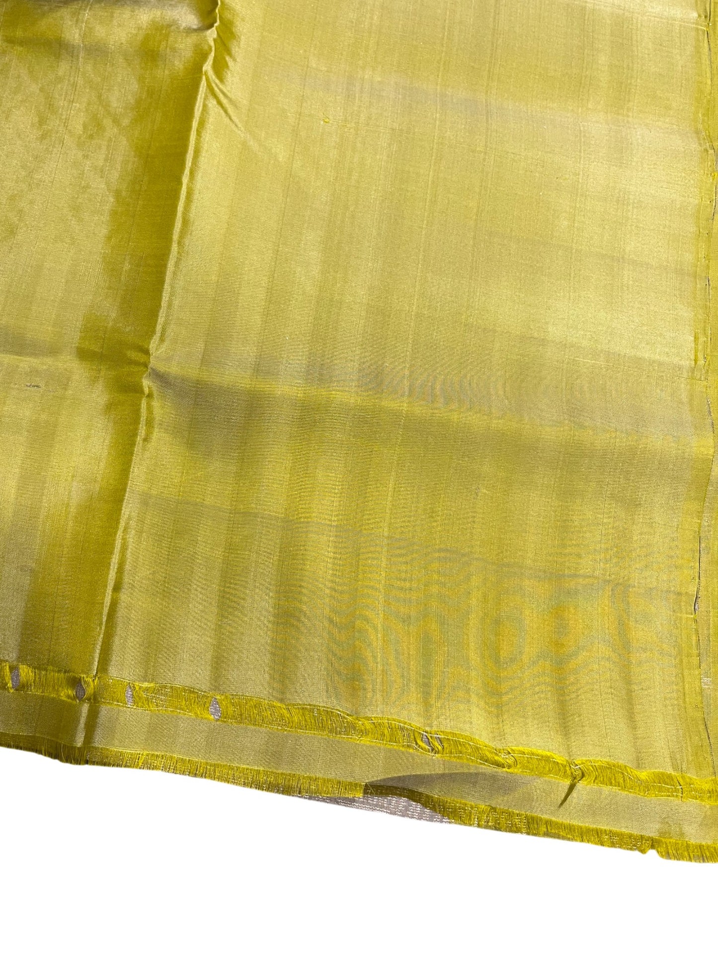 Southloom Pure Handloom Bridal Kanchipuram Silk Saree with Korvai Work (Green & Grey)