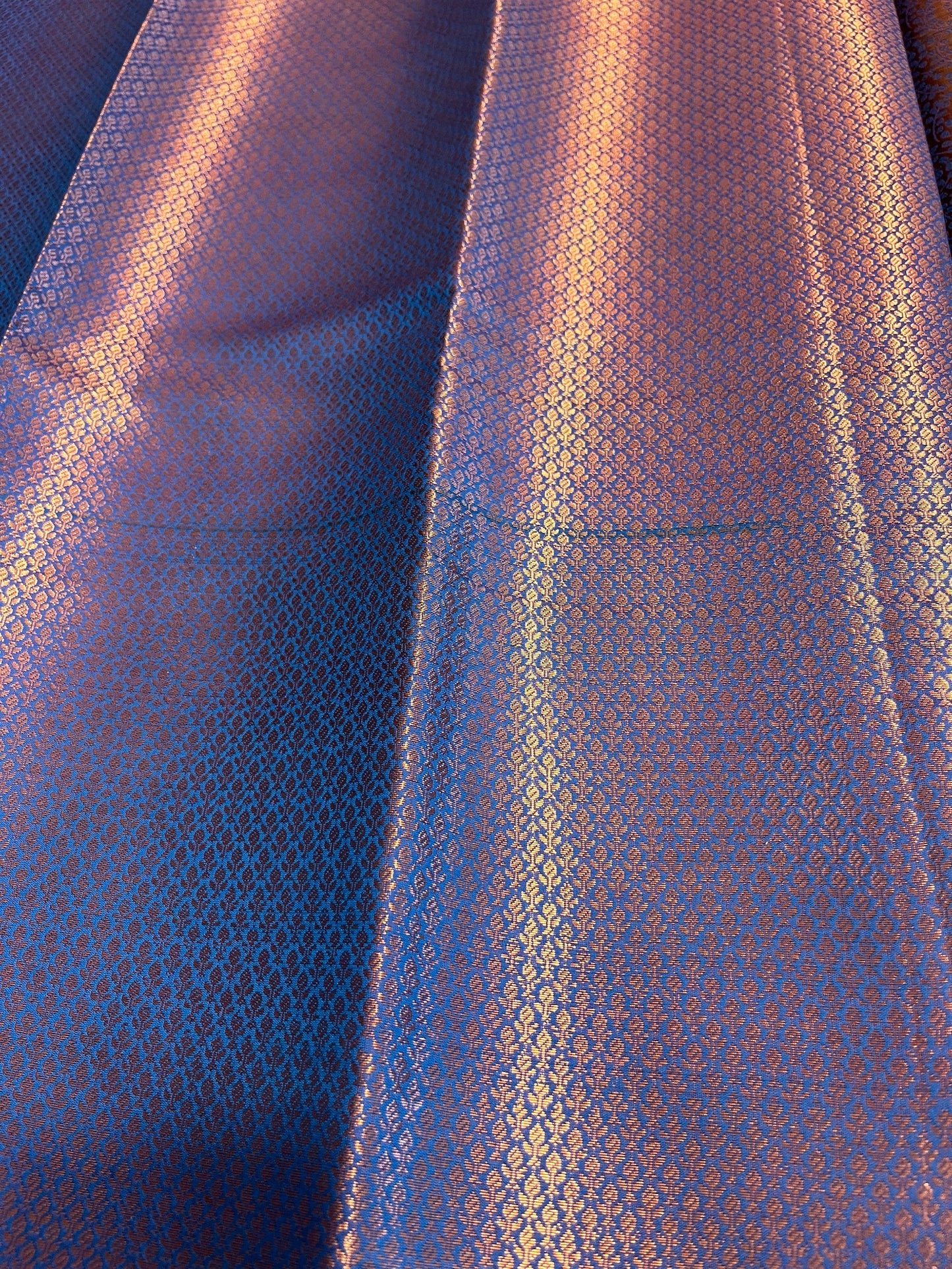 Southloom Premium Semi Silk Zari Work Brocade Saree in Bridal Blue with Matching Pallu