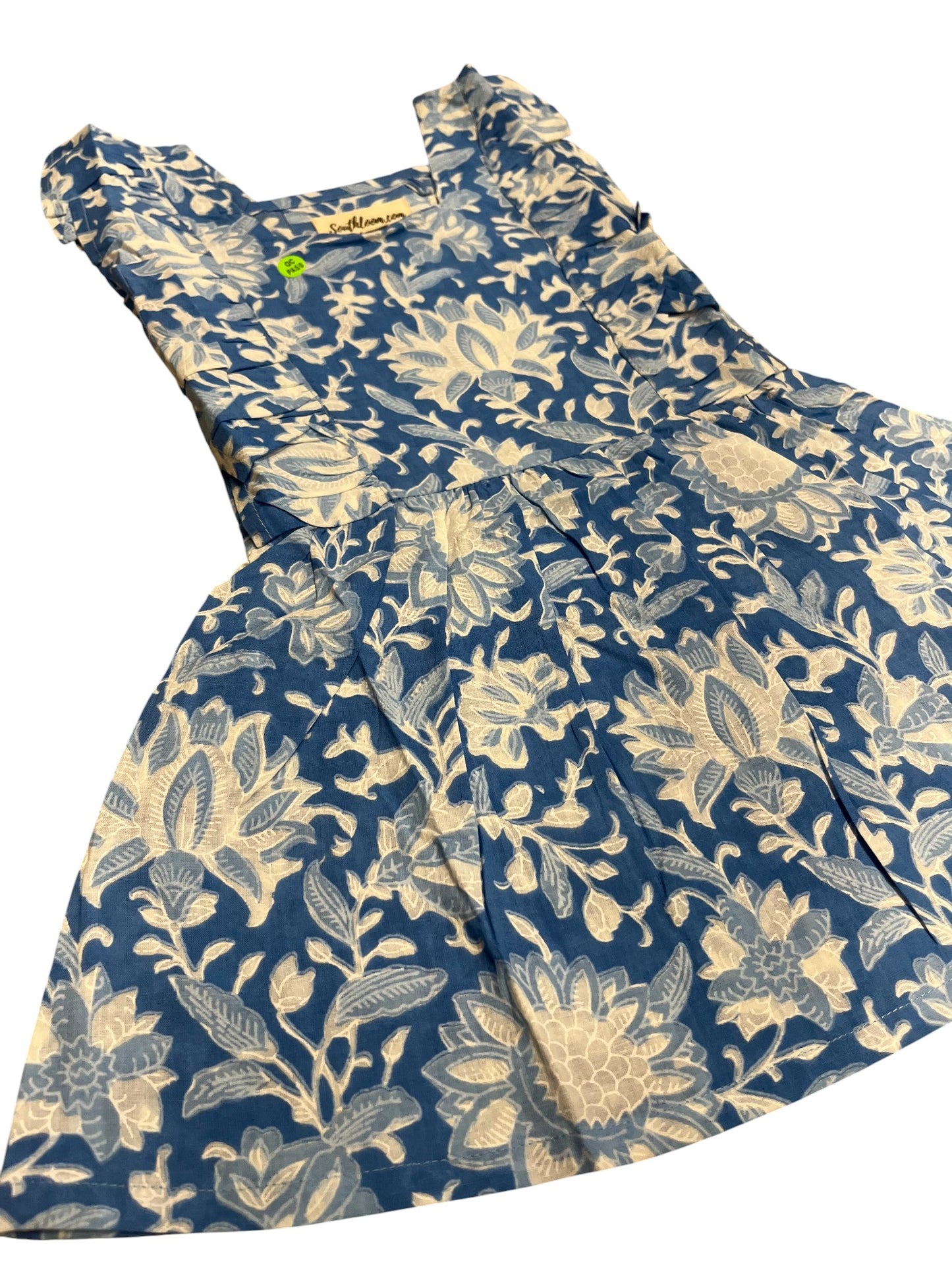 Southloom Pure Cotton Jaipur Printed Frocks for Girls (Age 1-2)