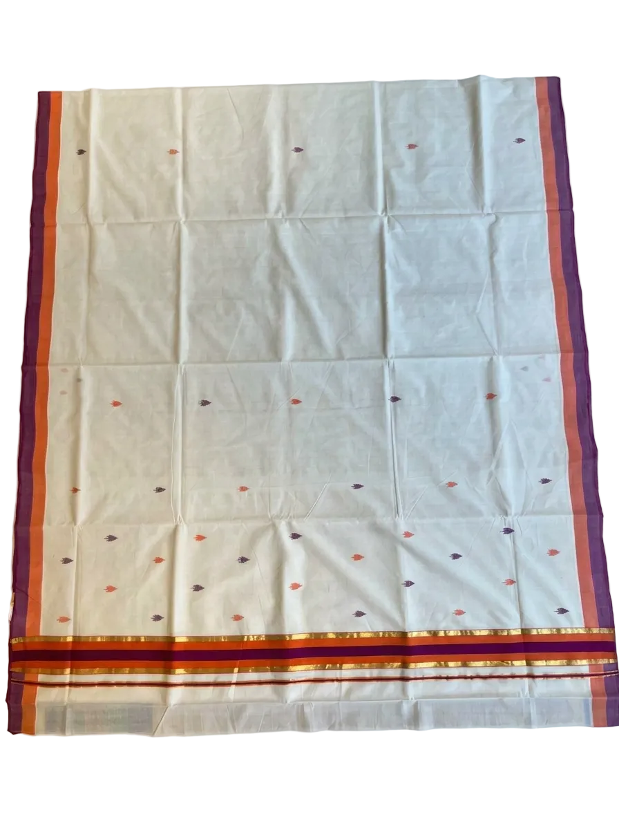 Southloom Blaramapuram Unakkupavu Premium Handloom Cotton Saree SL618