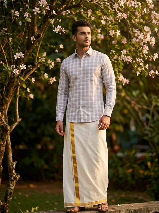 Southloom Pure Cotton Check Shirt SLSHIRT 40 FS