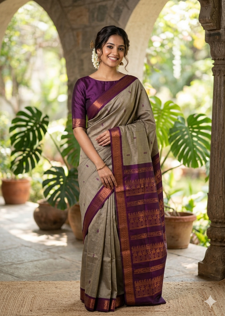Southloom Cotton  Silk Saree SL274