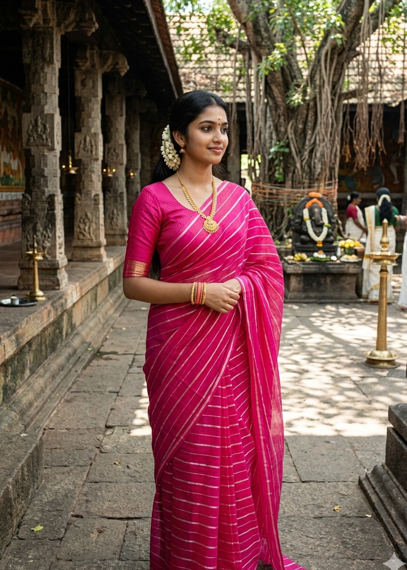 Kerala Mul Cotton Soft Fabric Saree SL215