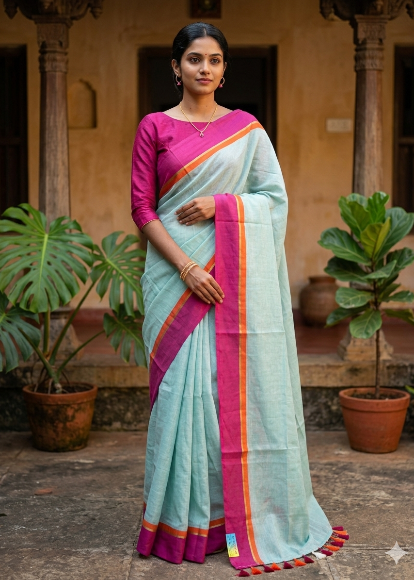 Kerala Mul Cotton Soft Fabric Saree SL215