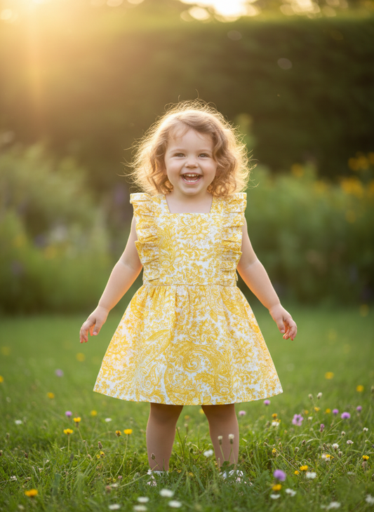 Southloom Pure Cotton Jaipur Printed Frocks for Girls (Age 1-2)