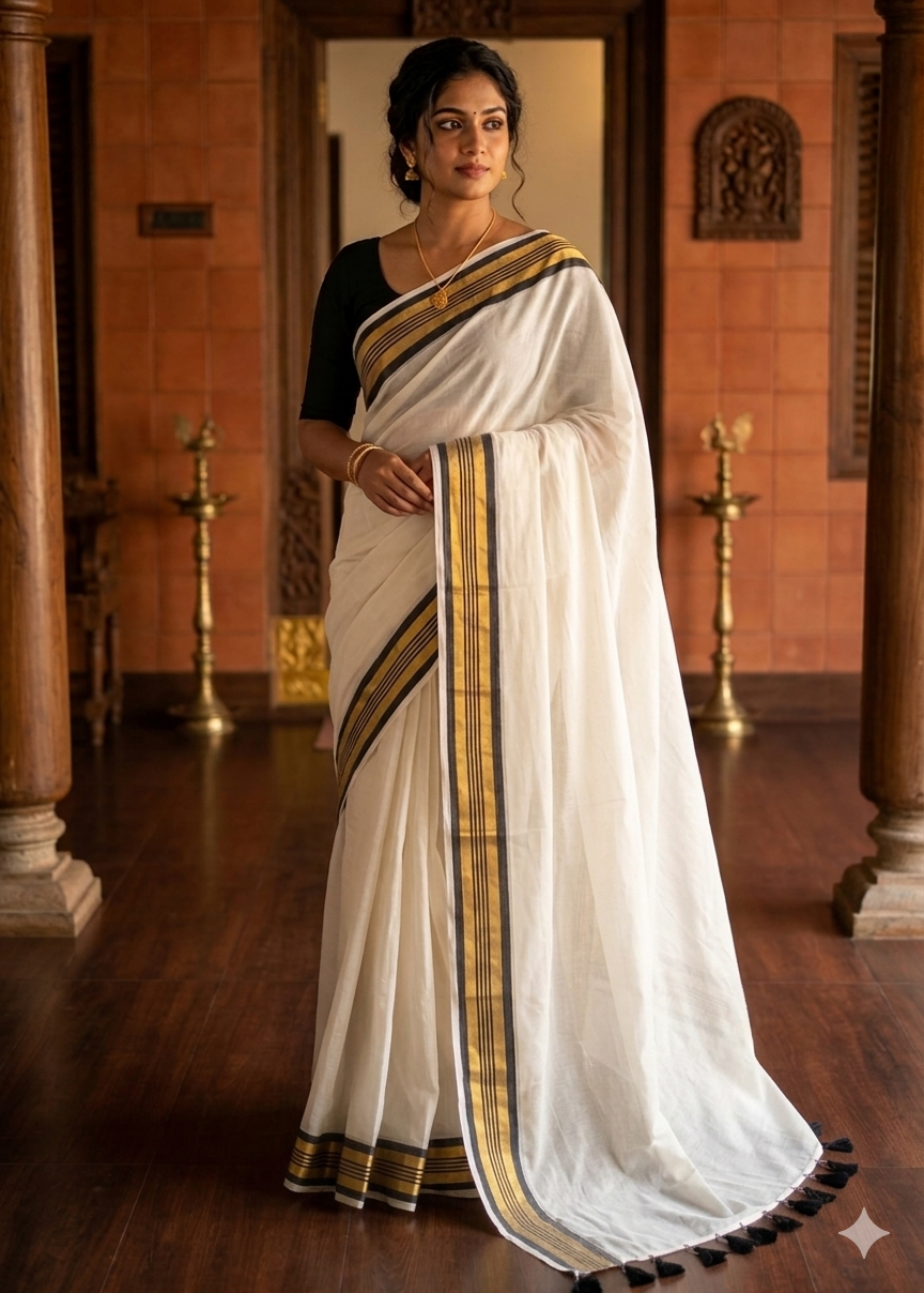 Kerala Mul Cotton Soft Fabric Saree SL215