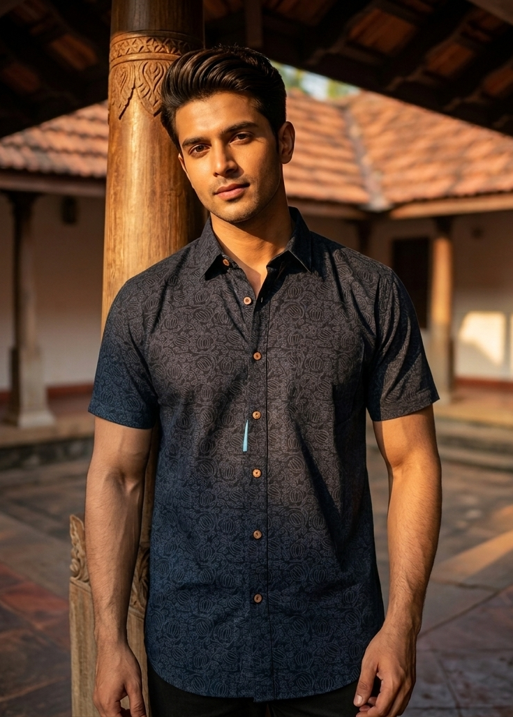 Cotton Printed Half Sleeve Shirt SL234