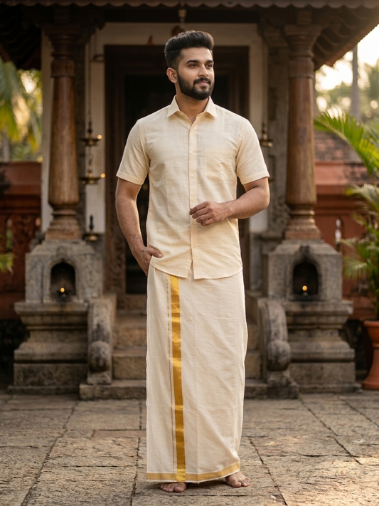 Pure Cotton Yellow plain Shirt SLSHIRT 38 HS