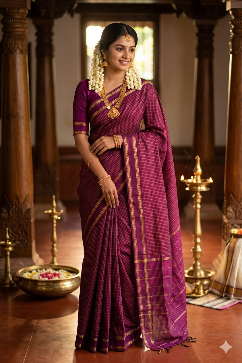 Purple Colour  Kalyani Cotton SL236